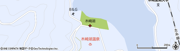 木崎湖キャンプ場周辺の地図