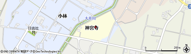 富山県南砺市神宮寺周辺の地図