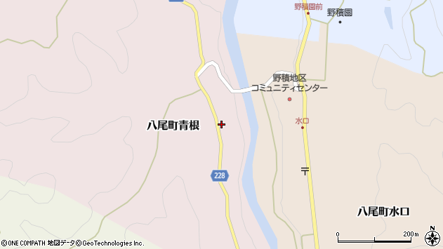 〒939-2405 富山県富山市八尾町岩島の地図