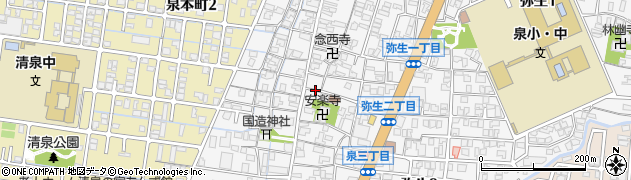 石川県金沢市泉周辺の地図