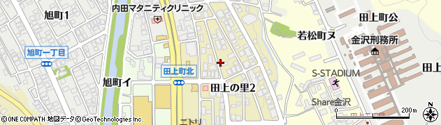 石川県金沢市田上町（北）周辺の地図