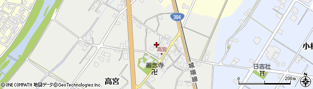 富山県南砺市高宮960周辺の地図