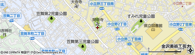 石川県金沢市小立野3丁目周辺の地図