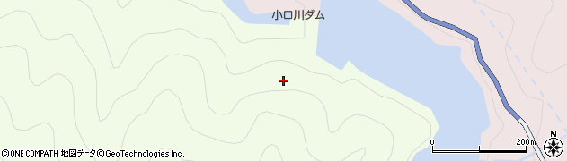 小口川ダム周辺の地図
