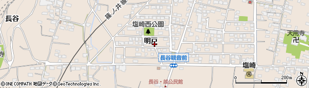 長野県長野市篠ノ井塩崎明戸周辺の地図