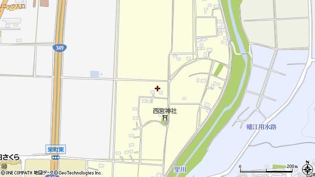 〒313-0011 茨城県常陸太田市西宮町の地図
