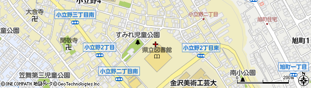 石川県金沢市小立野周辺の地図