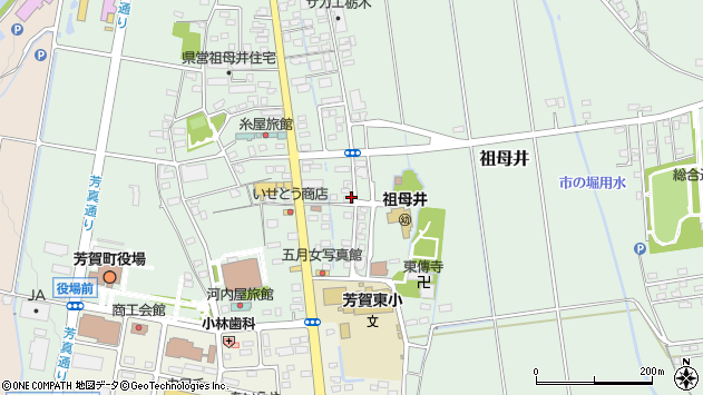〒321-3304 栃木県芳賀郡芳賀町祖母井の地図