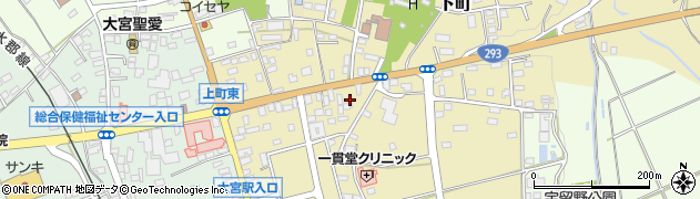 茨城県常陸大宮市下町周辺の地図