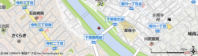 下菊橋周辺の地図