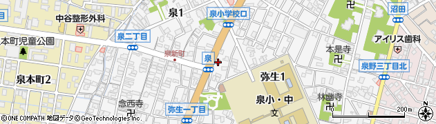 金沢芦中郵便局 ＡＴＭ周辺の地図
