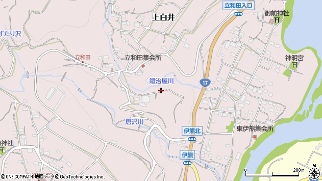 〒377-0201 群馬県渋川市上白井の地図