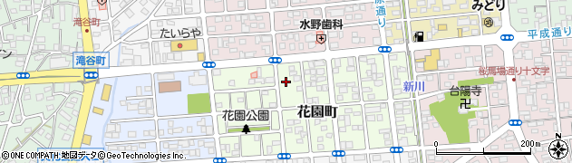 栃木県宇都宮市花園町周辺の地図