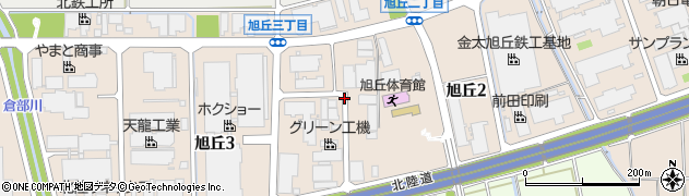 石川県白山市旭丘周辺の地図