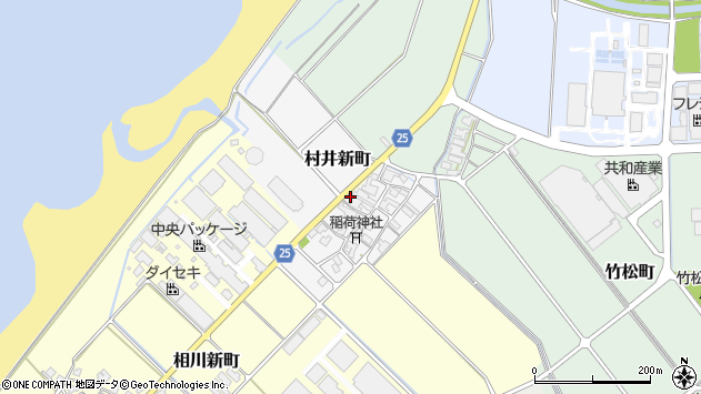 〒924-0006 石川県白山市村井新町の地図