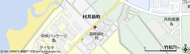 石川県白山市村井新町周辺の地図