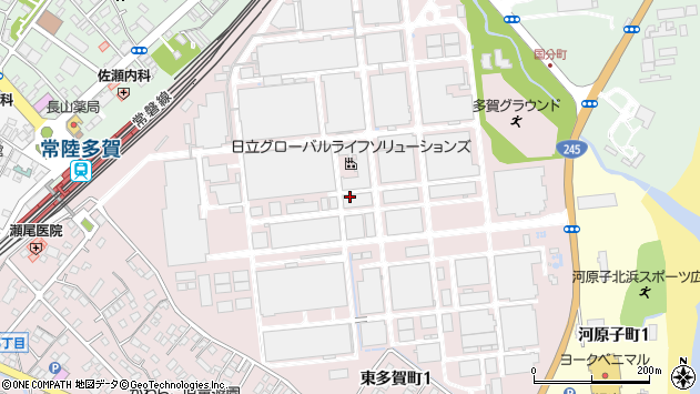〒316-0004 茨城県日立市東多賀町の地図