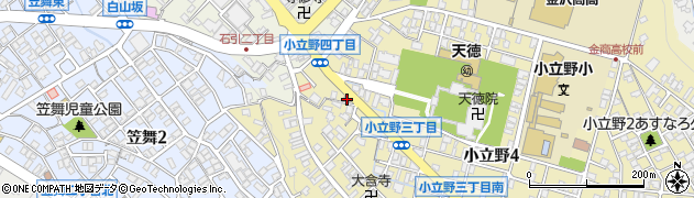 金沢小立野郵便局 ＡＴＭ周辺の地図