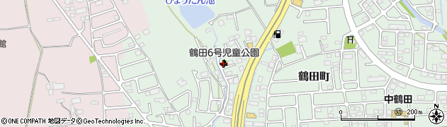 鶴田6号児童公園周辺の地図