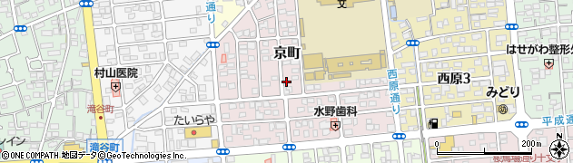 栃木県宇都宮市京町周辺の地図