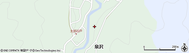 泉沢川周辺の地図