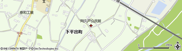栃木県宇都宮市下平出町1133周辺の地図