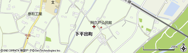 栃木県宇都宮市下平出町53周辺の地図