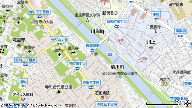 〒921-8032 石川県金沢市清川町の地図