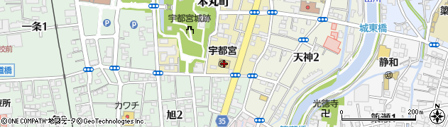 栃木県宇都宮市本丸町15周辺の地図