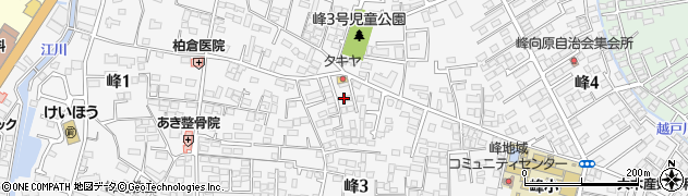 栃木県宇都宮市峰周辺の地図