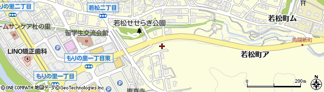 石川県金沢市若松町花田周辺の地図