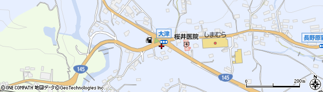 セブンイレブン長野原大津店周辺の地図