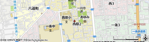 栃木県宇都宮市西原周辺の地図