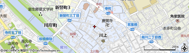 前川理容店周辺の地図