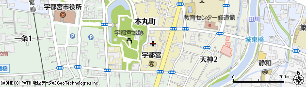 栃木県宇都宮市本丸町13周辺の地図