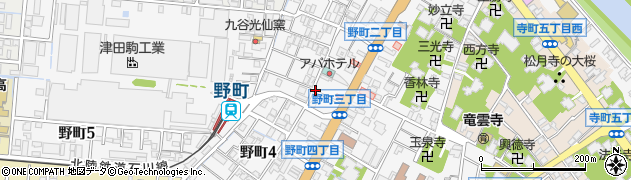 石川県金沢市野町周辺の地図