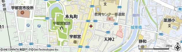栃木県宇都宮市本丸町11周辺の地図