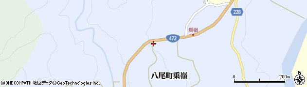 富山県富山市八尾町乗嶺73周辺の地図