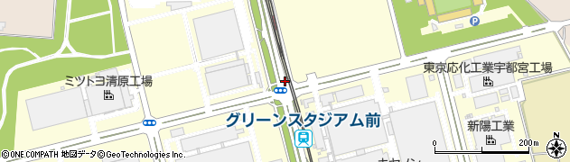 栃木県宇都宮市周辺の地図