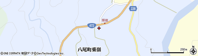 富山県富山市八尾町乗嶺85周辺の地図