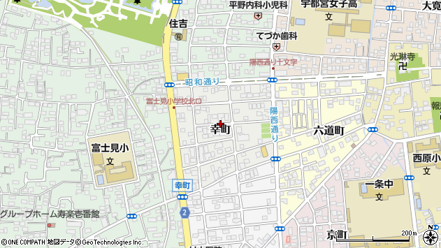 〒320-0848 栃木県宇都宮市幸町の地図