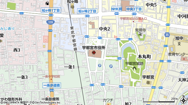 〒321-0946 栃木県宇都宮市東峰の地図
