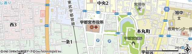 宇都宮市役所建設部　技術監理課周辺の地図