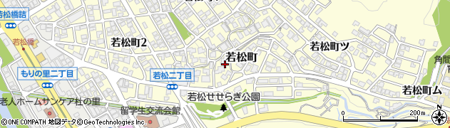 石川県金沢市若松町周辺の地図