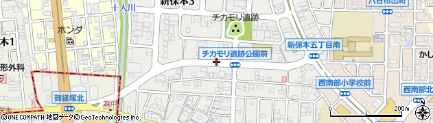 石川県金沢市新保本周辺の地図