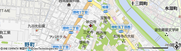 忍者寺周辺の地図
