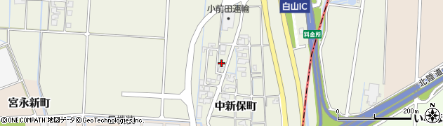 石川県白山市中新保町61周辺の地図