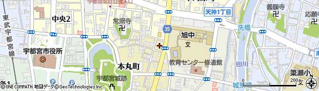 栃木県宇都宮市本丸町7周辺の地図