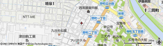 石川県金沢市野町2丁目周辺の地図