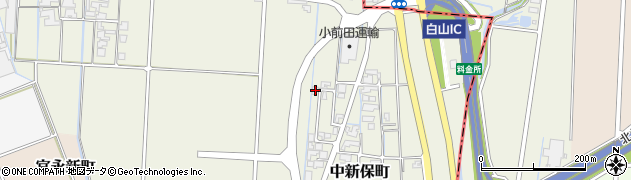 石川県白山市中新保町21周辺の地図